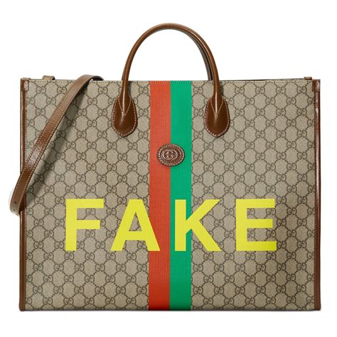 graffiti on fake gucci|Gucci knockoff tote bag.